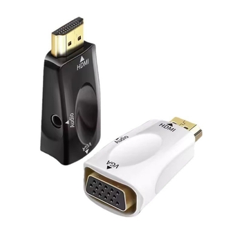 HDMI na VGA adapter kabel, model Barrel HDMI/VGA, tip: adapter kabel, sučelje: HDMI, jednostrani konektor, pakiranje: biserna torbica