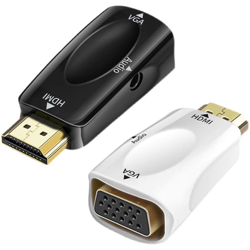 HDMI na VGA adapter kabel, model Barrel HDMI/VGA, tip: adapter kabel, sučelje: HDMI, jednostrani konektor, pakiranje: biserna torbica