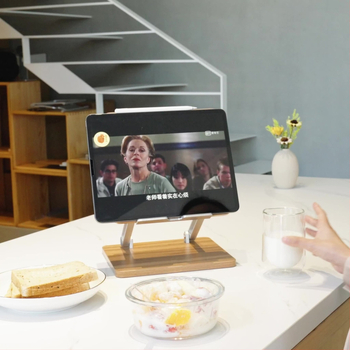 Stojan na notebook/tablet z materiálu hliník-drevo; Hmotnosť 1,38 kg; Značka Shengpeng; Model Tablet notebook stand; Použitie: Všeobecné