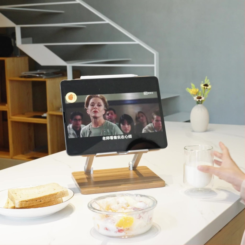 Stojan na notebook/tablet z materiálu hliník-drevo; Hmotnosť 1,38 kg; Značka Shengpeng; Model Tablet notebook stand; Použitie: Všeobecné