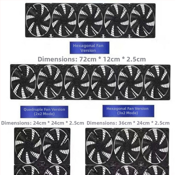 Tylius didelio oro srauto išmetimo ventiliatorius 220V su greičio reguliatoriumi, skirtas kompiuterio korpuso ir vaizdo plokštės aušinimui