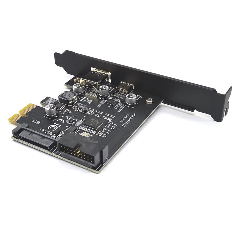 SZHY-LINK USB-C elülső adapterkártya, 19-pin, RENESAS D720201 fő vezérlő, 5Gbps