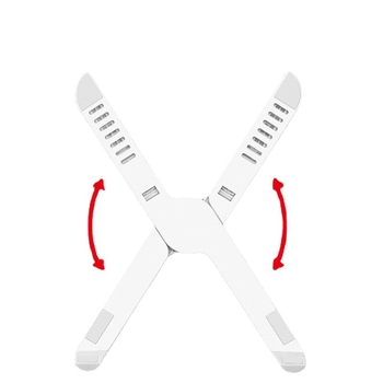 Βάση ψύξης φορητού υπολογιστή με πτυσσόμενο σχεδιασμό ύψους, από πλαστικό, συμβατή με notebook, ultrabook και Playbook