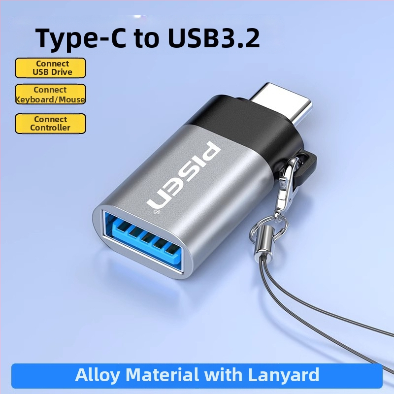 Pisen Type-C OTG dátový kábel – USB 3.0 OTG adaptér pre Huawei Android telefóny, dĺžka 0.15 m, jednosmerný konektor