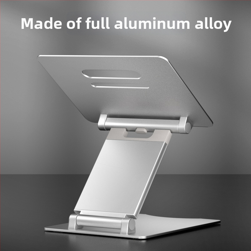 Držiak na notebook z hliníkovej zliatiny – zdvíhací, skladací, s chladiacou základňou, univerzálny model, hmotnosť 1,93 kg