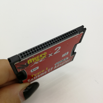 Adapter Dual TF/MicroSD la CF Card Type I – Adaptor de memorie pentru cameră, Ym558, cip 1307, viteză transfer 24mb, nucleu de cupru, conector unic