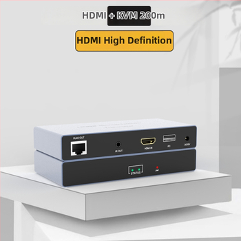 KVM HDMI plėtiklis HY-DQ200, 200 m, 1920x1080P/60, suderinamas su visomis sistemomis