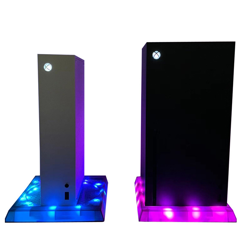 RGB baza za hlađenje za Xbox Series X/S s USB sučeljem — Model KLXS001, ABS materijal, uključuje daljinski upravljač i priručnik