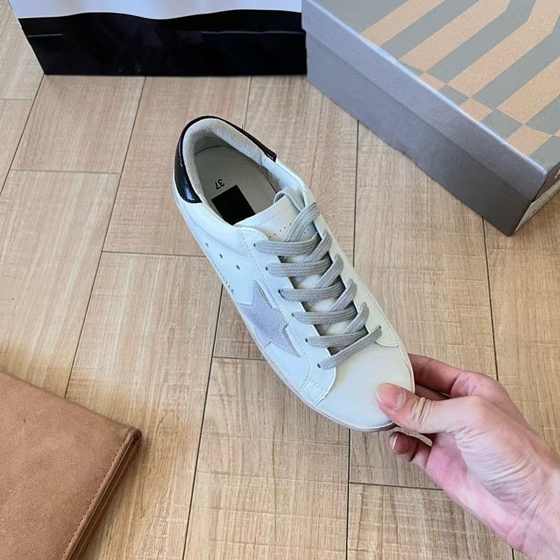 Pantofi casual din piele naturală, model cu stele, branț EVA, talpă din cauciuc, toc 1–3 cm