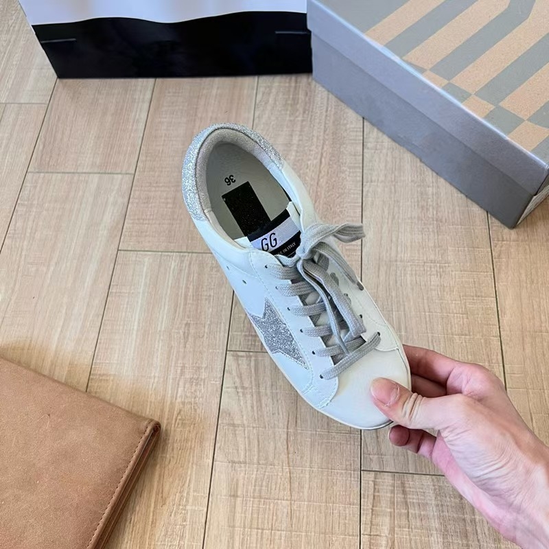 Pantofi casual din piele naturală, model cu stele, branț EVA, talpă din cauciuc, toc 1–3 cm