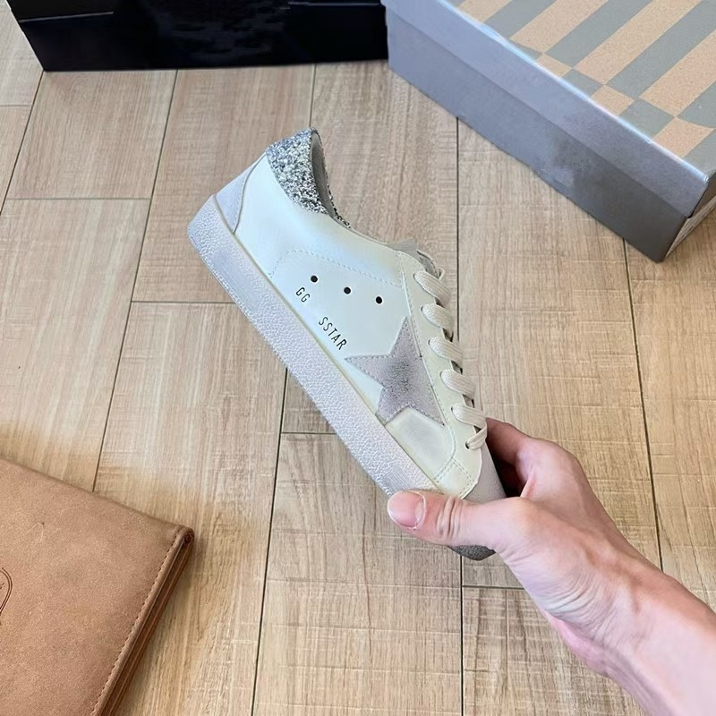 Pantofi casual din piele naturală, model cu stele, branț EVA, talpă din cauciuc, toc 1–3 cm