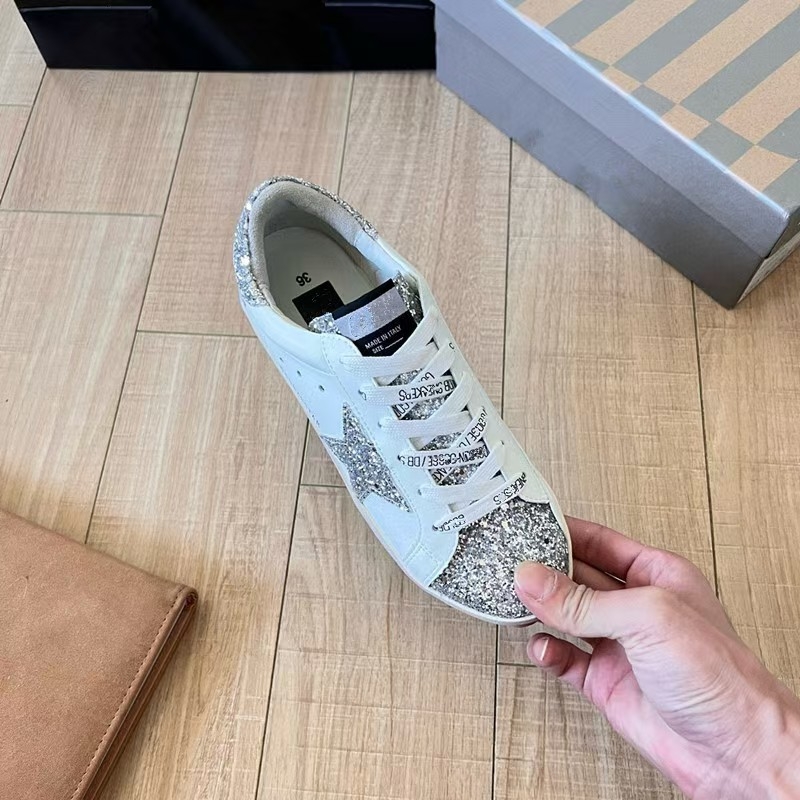 Pantofi casual din piele naturală, model cu stele, branț EVA, talpă din cauciuc, toc 1–3 cm