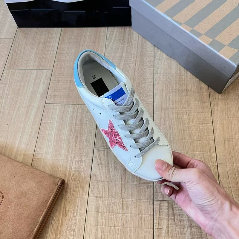 Pantofi casual din piele naturală, model cu stele, branț EVA, talpă din cauciuc, toc 1–3 cm