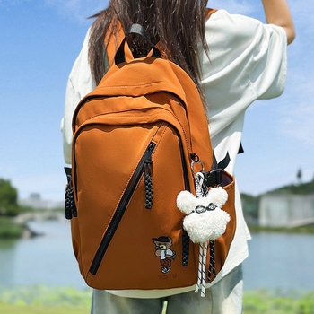 Unisex nylon ruksak, kapaciteta 36–55 L, vodootporan, za 12-inčni prijenosnik, naramenice s zračnom jastukom, stil studentskog kampusa