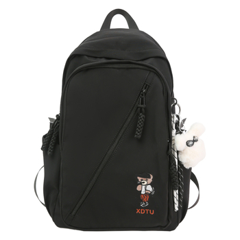 Unisex nylon ruksak, kapaciteta 36–55 L, vodootporan, za 12-inčni prijenosnik, naramenice s zračnom jastukom, stil studentskog kampusa