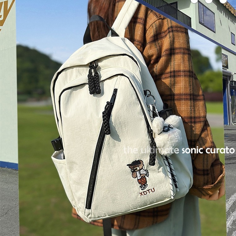 Unisex nylon ruksak, kapaciteta 36–55 L, vodootporan, za 12-inčni prijenosnik, naramenice s zračnom jastukom, stil studentskog kampusa