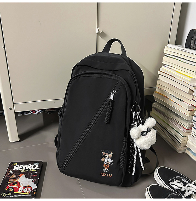 Unisex nylon ruksak, kapaciteta 36–55 L, vodootporan, za 12-inčni prijenosnik, naramenice s zračnom jastukom, stil studentskog kampusa