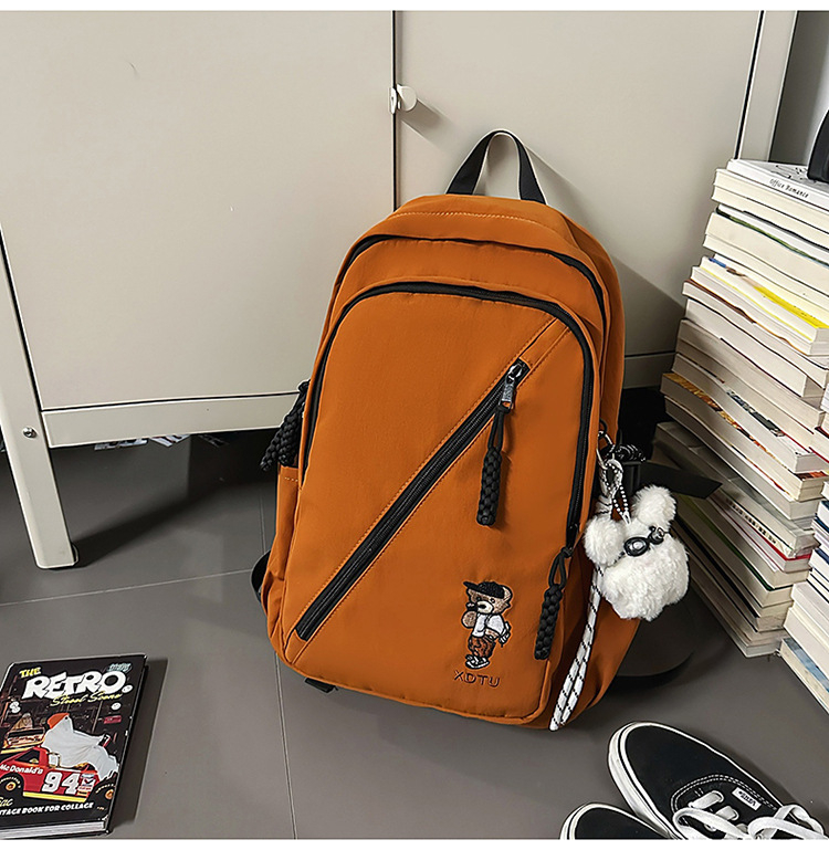 Unisex nylon ruksak, kapaciteta 36–55 L, vodootporan, za 12-inčni prijenosnik, naramenice s zračnom jastukom, stil studentskog kampusa
