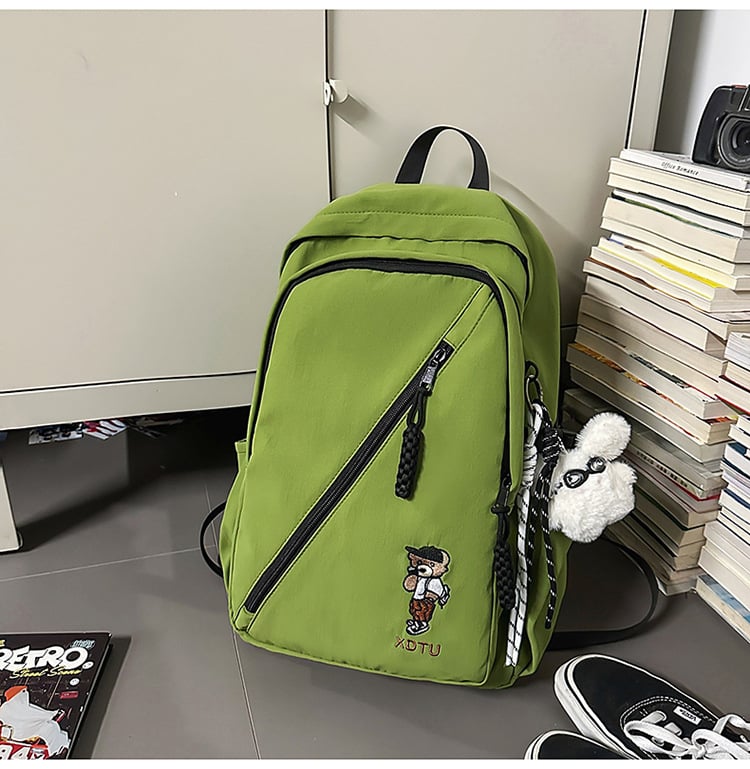 Unisex nylon ruksak, kapaciteta 36–55 L, vodootporan, za 12-inčni prijenosnik, naramenice s zračnom jastukom, stil studentskog kampusa