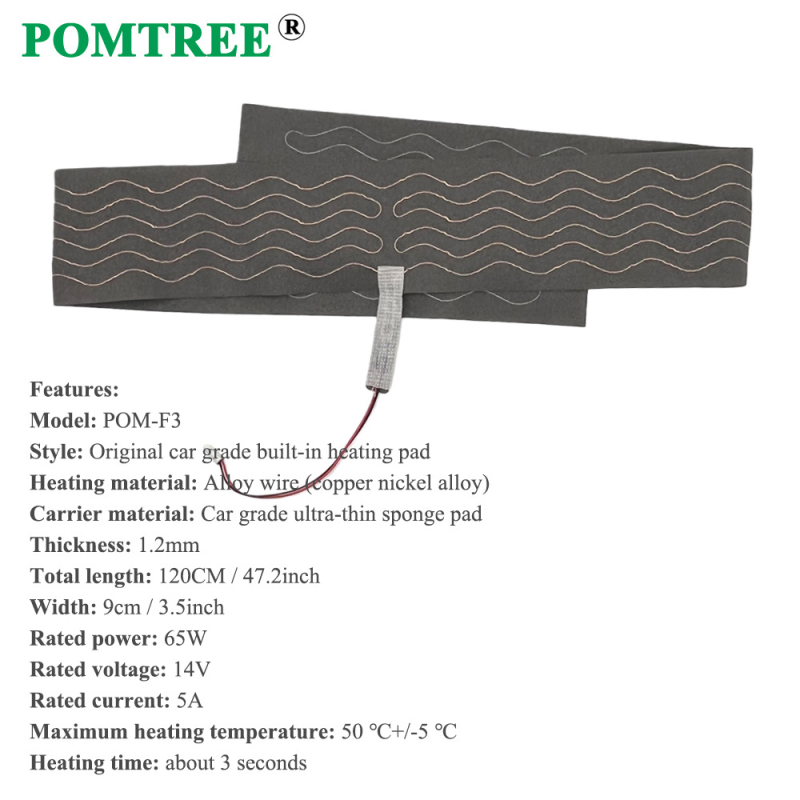 Set universal pentru încălzire volan auto 65W, cu element de încălzire încorporat și întrerupător dedicat