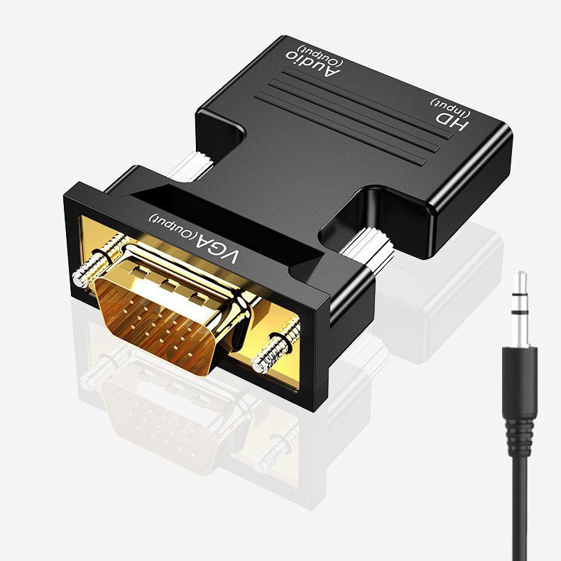 Convertor HDMI la VGA – Cablu adaptor cu audio, interfață HDMI