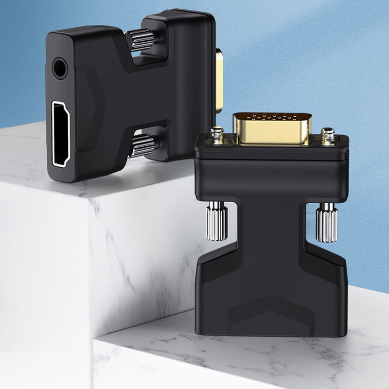 Convertor HDMI la VGA – Cablu adaptor cu audio, interfață HDMI