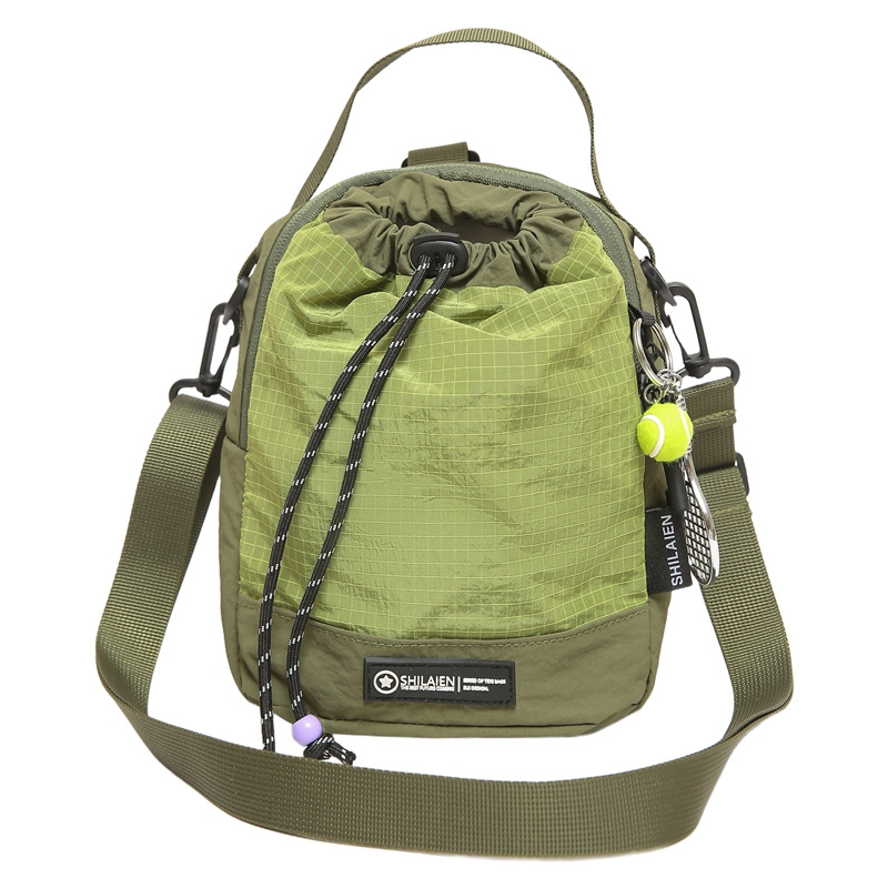 Dvostruka cross-body torba za bocu vode (Unisex, Najlon, Vodootporna, Kapacitet ispod 20 L, Kompatibilno s 8-inčnim prijenosnim računalom)