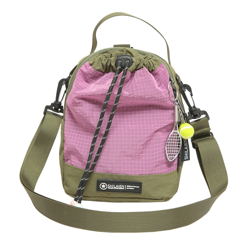 Dvostruka cross-body torba za bocu vode (Unisex, Najlon, Vodootporna, Kapacitet ispod 20 L, Kompatibilno s 8-inčnim prijenosnim računalom)