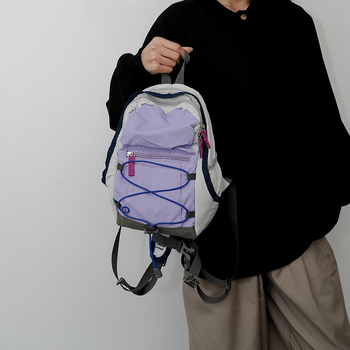 Planinarski ruksak od Oxford tkanine, prozračan, geometrijski uzorak, kaiš s zračnim jastučićem, unisex