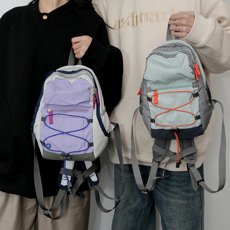 Planinarski ruksak od Oxford tkanine, prozračan, geometrijski uzorak, kaiš s zračnim jastučićem, unisex