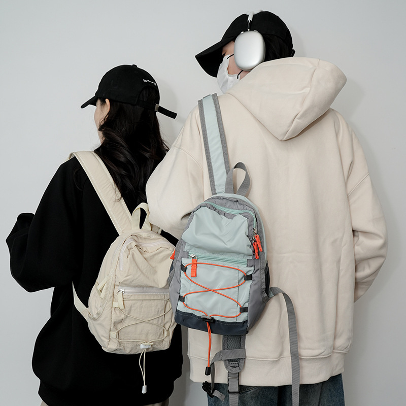 Planinarski ruksak od Oxford tkanine, prozračan, geometrijski uzorak, kaiš s zračnim jastučićem, unisex