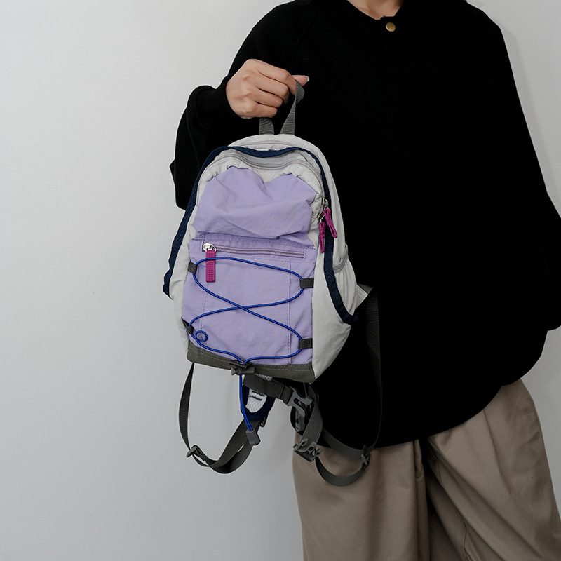 Planinarski ruksak od Oxford tkanine, prozračan, geometrijski uzorak, kaiš s zračnim jastučićem, unisex