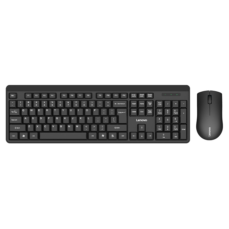 Lenovo Kn210 bežični set tipkovnice i miša – ergonomski dizajn, Bluetooth tipkovnica i Bluetooth miša, 1200 DPI
