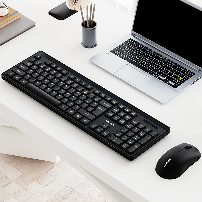 Lenovo Kn210 bežični set tipkovnice i miša – ergonomski dizajn, Bluetooth tipkovnica i Bluetooth miša, 1200 DPI