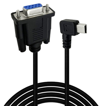 Cablu adaptor RS232 DB9 femelă către Mini USB 5 pini, USB 2.0, 1,8 m (Model YR-DBUSB-01)