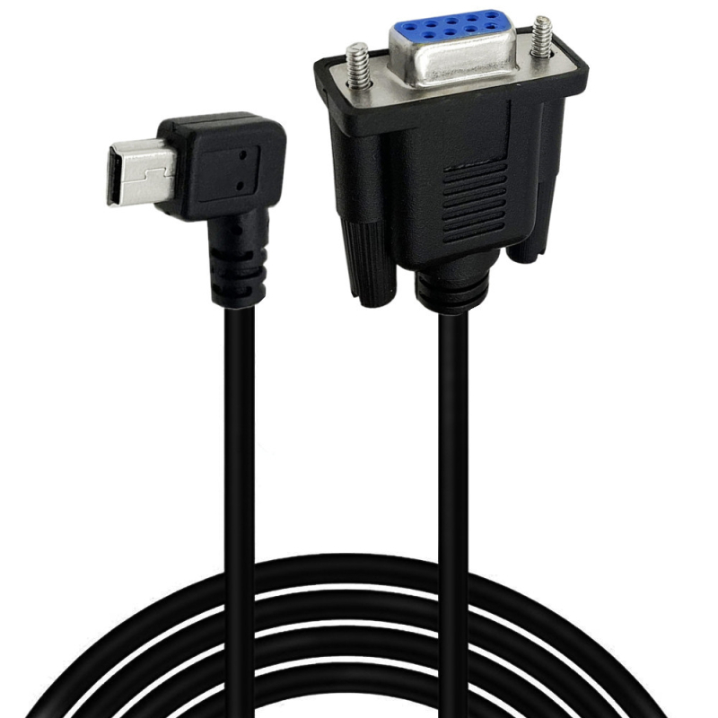 Cablu adaptor RS232 DB9 femelă către Mini USB 5 pini, USB 2.0, 1,8 m (Model YR-DBUSB-01)