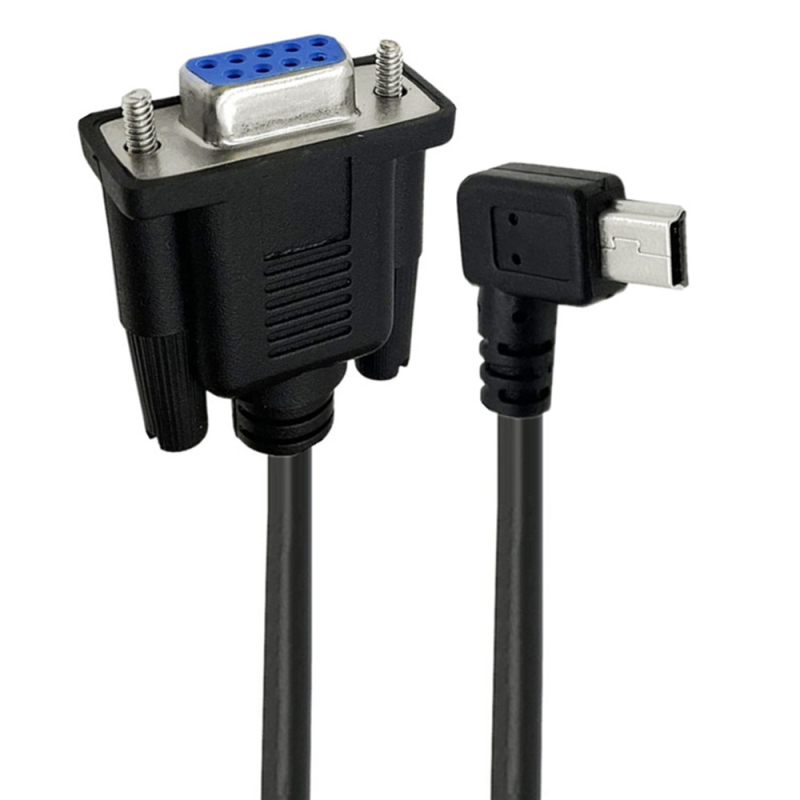 Cablu adaptor RS232 DB9 femelă către Mini USB 5 pini, USB 2.0, 1,8 m (Model YR-DBUSB-01)