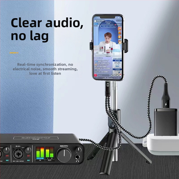 Type-C na 3,5 mm zvučna kartica za livestream s OTG kabelom, kompatibilna s Apple i Huawei