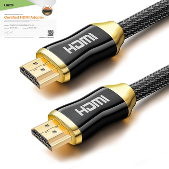 Cablu HDMI 4K, conector HDMI masculin la masculin, placat cu aur, cupru fără oxigen, 60 Hz