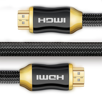 Cablu HDMI 4K, conector HDMI masculin la masculin, placat cu aur, cupru fără oxigen, 60 Hz