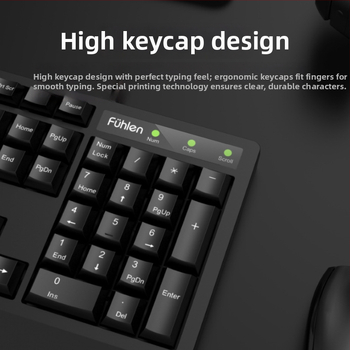 L650 káblový set klávesnice a myši – USB, 1000dpi optický, 1,5 m kábel, ergonomický dizajn