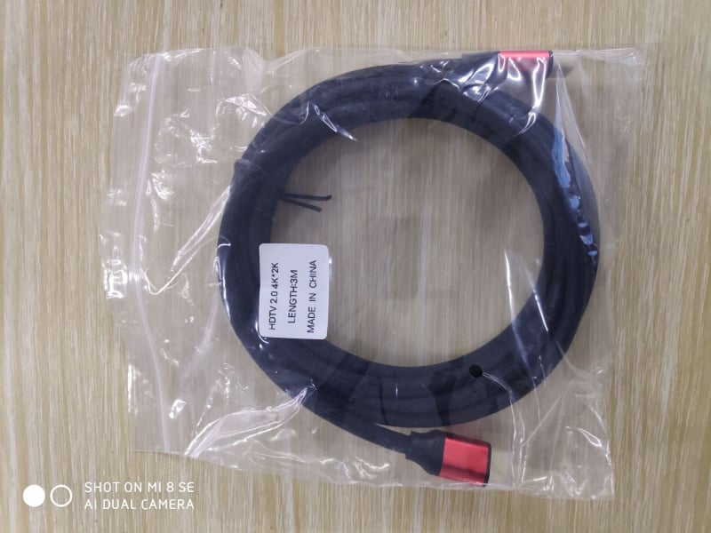 Cablu HDMI Versiunea 2.0, 4K, Cupru placat cu aur, Compatibil TV, calculator, proiector