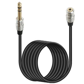 Cablu adaptor audio Yirui YR-L-18-03, 6,35 mm masculin la 3,5 mm femelă, stereo, fără cip