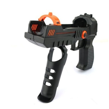 Pistol cu lumină 2-in-1 pentru PS3 Move, compatibil cu PS Move și PS4 VR, material plastic, greutate 300 g