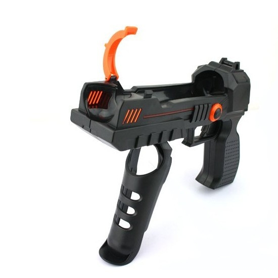 Pistol cu lumină 2-in-1 pentru PS3 Move, compatibil cu PS Move și PS4 VR, material plastic, greutate 300 g