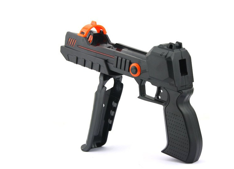 Pistol cu lumină 2-in-1 pentru PS3 Move, compatibil cu PS Move și PS4 VR, material plastic, greutate 300 g