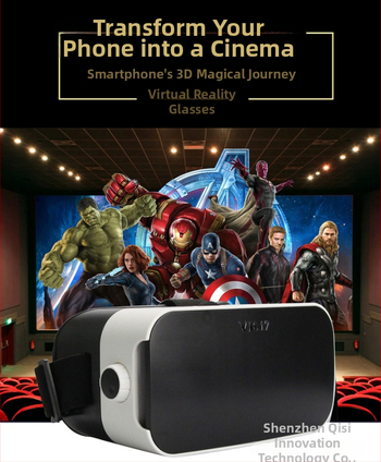 VR brilles viedtālrunim, modelis VRI7, 1080P, 388 g, 3D brilles