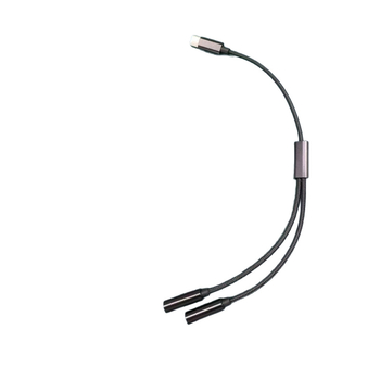 Καλώδιο Type-C προς διπλό ήχο 3,5 mm, διαχωριστής ήχου ένα προς δύο, χαλκός με επικάλυψη κασσίτερου