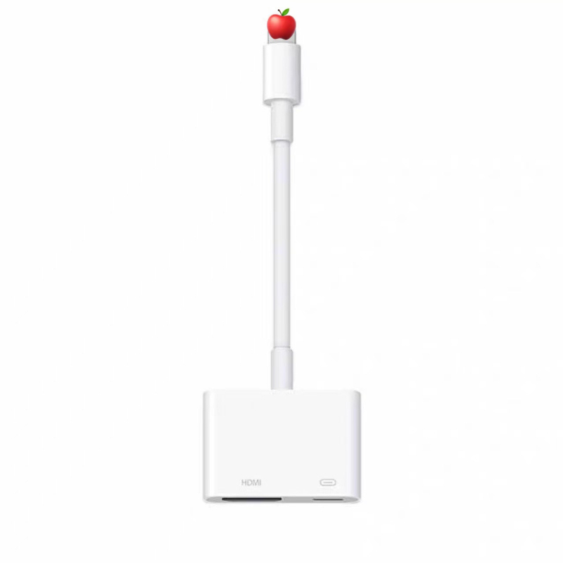 Adaptor Lightning către HDMI pentru iPhone, cablu din cupru fără oxigen, 0,15 m, conectori placați cu nichel, modelul 1.1
