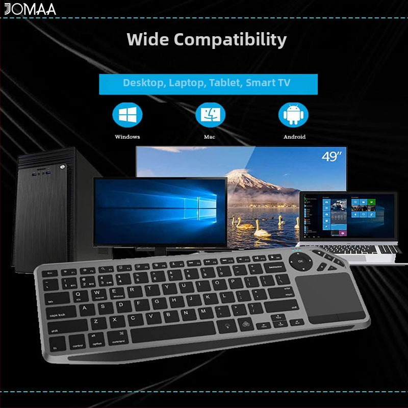 Tastatură Bluetooth cu iluminare RGB, 88–98 taste, conectare simultană la 3 dispozitive, compatibil cu telefon mobil, tabletă, laptop, desktop și TV